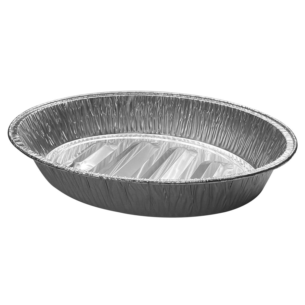 Oval foil roast pan 50 case packaging naturally